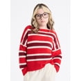 thumbnail image 1 of Weekend Academy Girls Striped Sweater with Long Sleeves, Sizes 4-18, 1 of 4