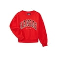 thumbnail image 1 of Weekend Academy Girls Long Sleeve Graphic Crewneck Sweatshirt, Sizes 4-18, 1 of 5