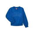 thumbnail image 1 of Weekend Academy Girls Long Sleeve Graphic Crewneck Sweatshirt, Sizes 4-18, 1 of 4