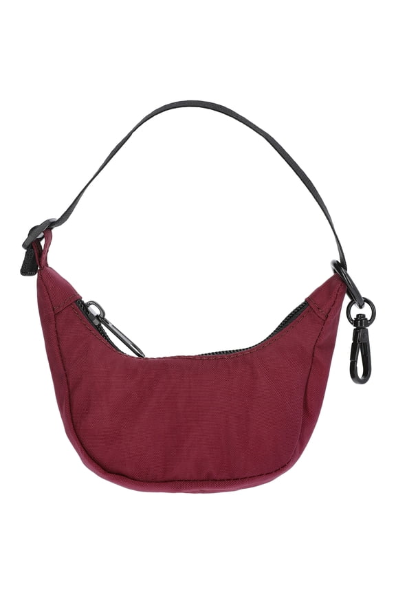 Girls Mini Bag Keychain, Maroon
