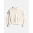 thumbnail image 1 of Weekend Academy Girls Mock Neck Graphic Sweatshirt, Sizes 4-18, 1 of 3