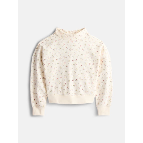 Weekend Academy Girls Mock Neck Graphic Sweatshirt, Sizes 4-18