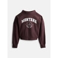 thumbnail image 1 of Weekend Academy Girls Mock Neck Graphic Sweatshirt, Sizes 4-18, 1 of 3