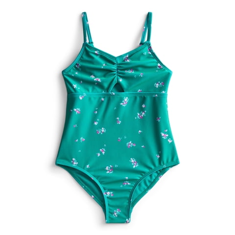 Girls One Piece Keyhole Swimsuit, Sizes 4-18