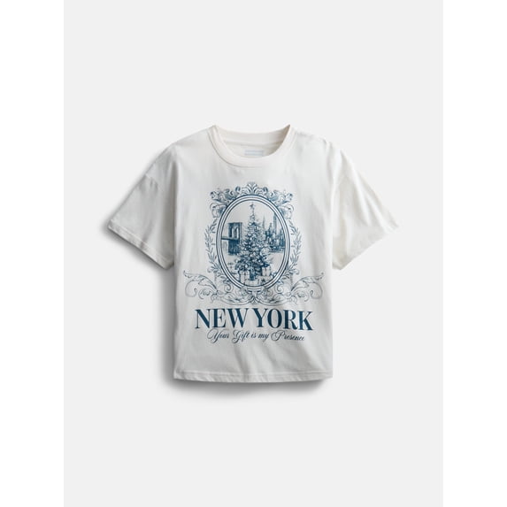 Weekend Academy Girls Oversized Graphic Tee, Sizes 4-18