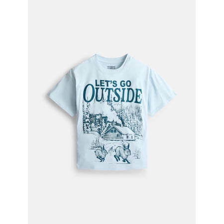 Weekend Academy Girls Oversized Graphic Tee, Sizes 4-18