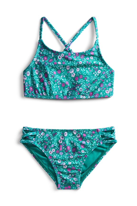Girls Print Bikini Swim Set, 2-Piece, Sizes 4-18