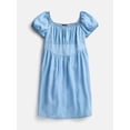 thumbnail image 1 of Weekend Academy Girls Puff Sleeve Square Neck Dress, Sizes 4-18, 1 of 3