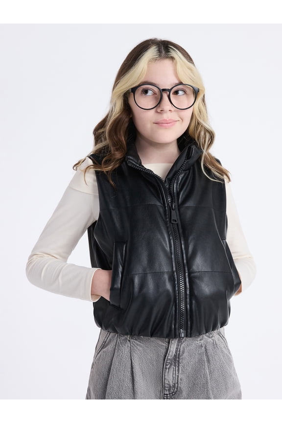 Girls Puffer Vest, Sizes 4-18