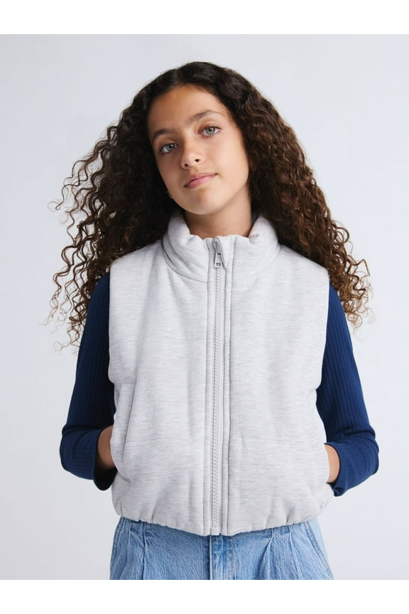 Girls Puffer Vest, Sizes 4-18