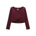 thumbnail image 1 of Weekend Academy Girls Long Sleeve Ribbed Cardigan, Sizes 4-18, 1 of 3