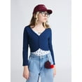 thumbnail image 1 of Weekend Academy Girls Long Sleeve Ribbed Cardigan, Sizes 4-18, 1 of 5