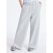 WEEKEND ACADEMY Girls Rolled Waist Fleece Sweatpants, Sizes 4-18