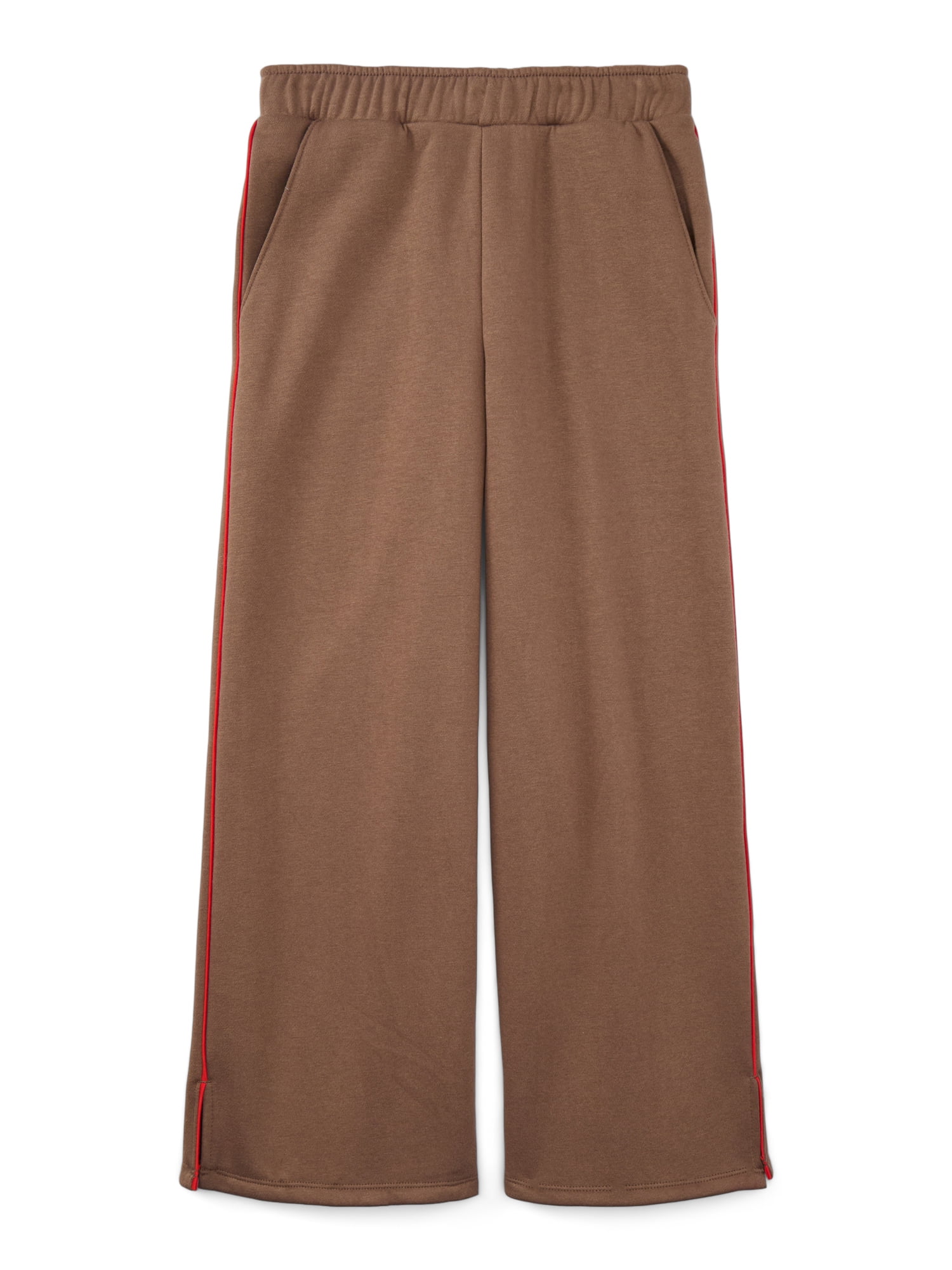 Weekend Academy Girls Rolled Waist Fleece Sweatpants, Sizes 4-18