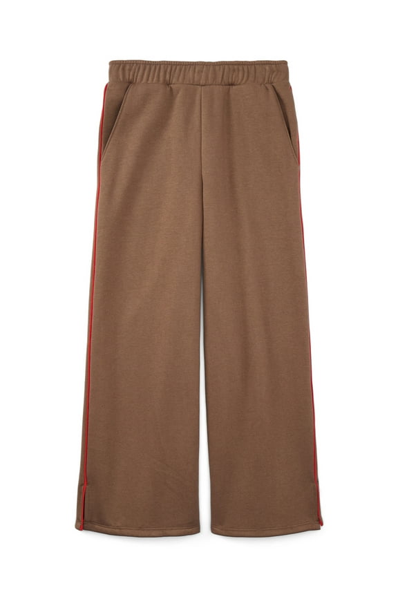 Girls Rolled Waist Fleece Sweatpants, Sizes 4-18