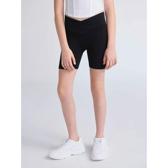 Weekend Academy Girls Seamless Biker Shorts, Sizes 4-18