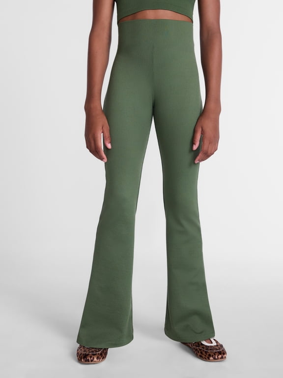 Girls Seamless Flare Leggings, Sizes 4-18