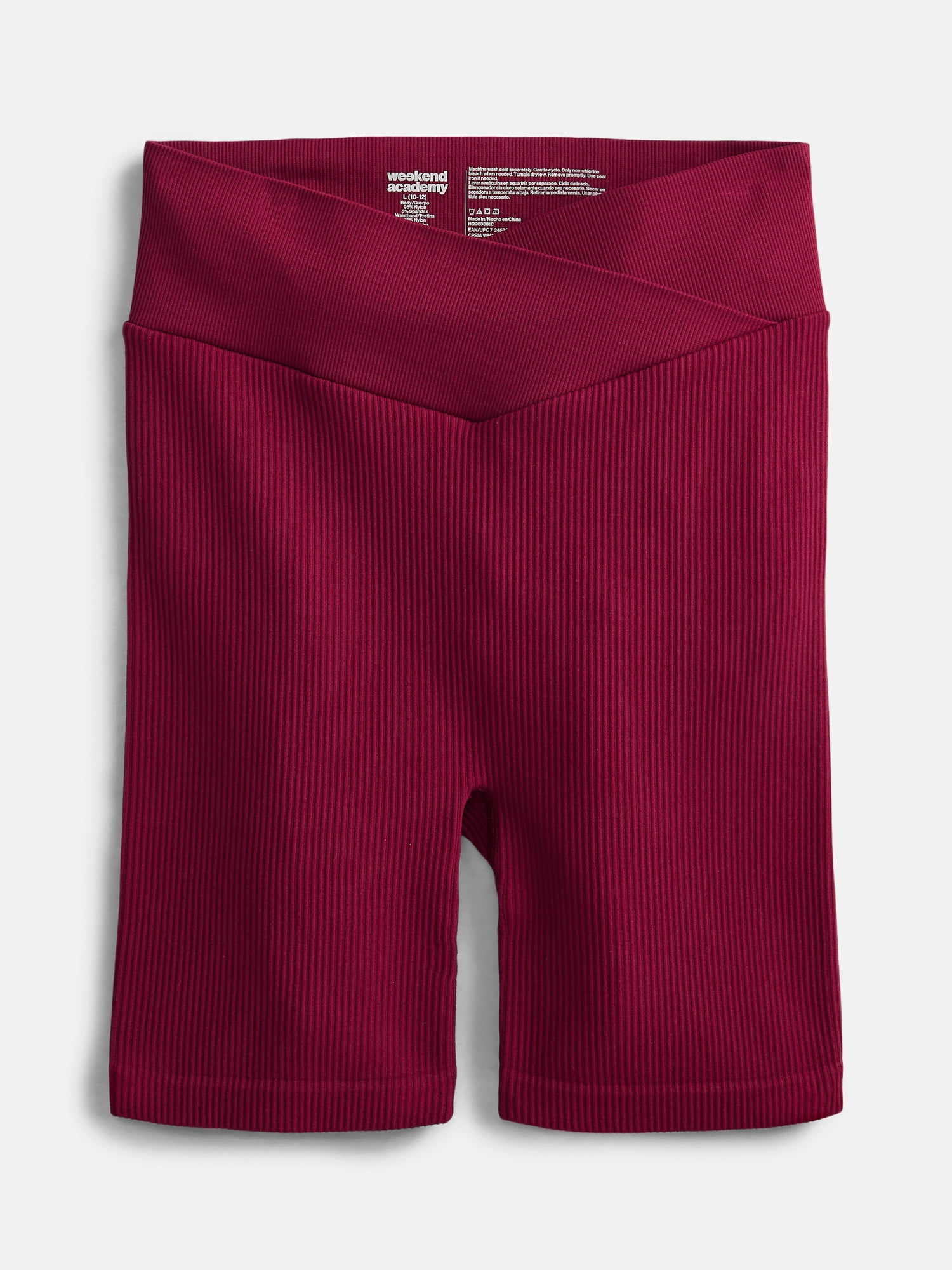 Weekend Academy Girls Seamless Rib Shorts, Sizes 4-18