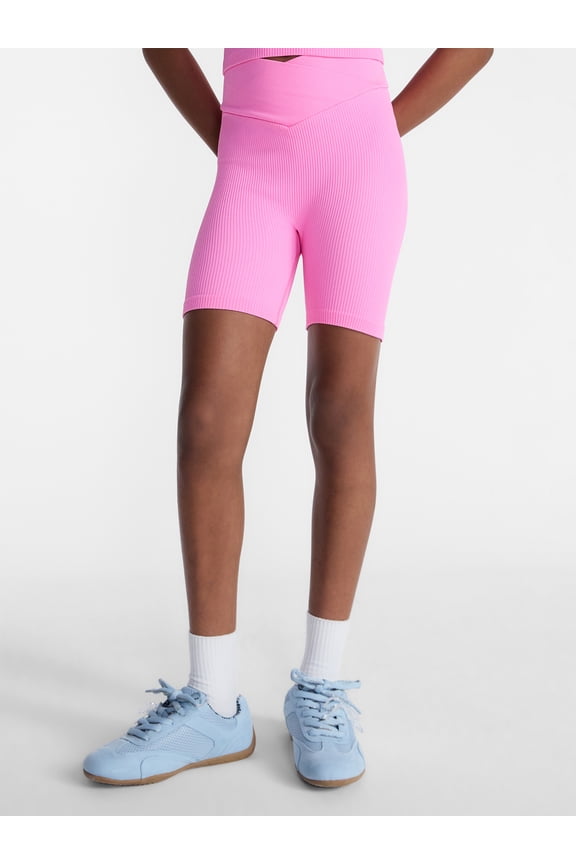 Girls Seamless Rib Shorts, Sizes 4-18