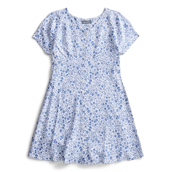 Weekend Academy Girls Button-Front Dress with Short Sleeves, Sizes 4-18