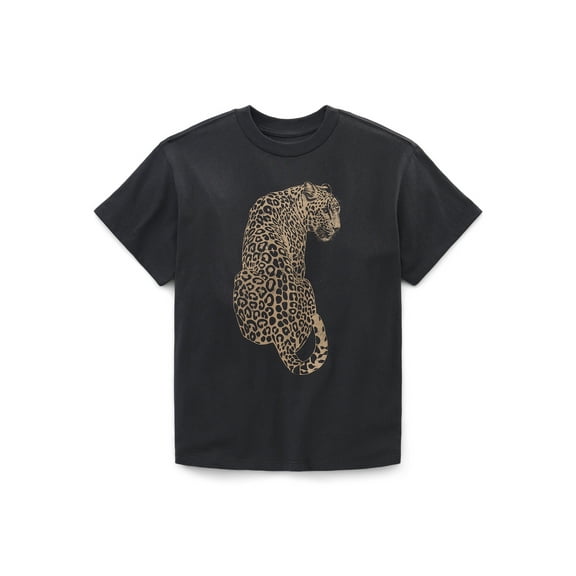 Weekend Academy Girls Short Sleeve Boxy Graphic T-Shirt, Sizes 4-18