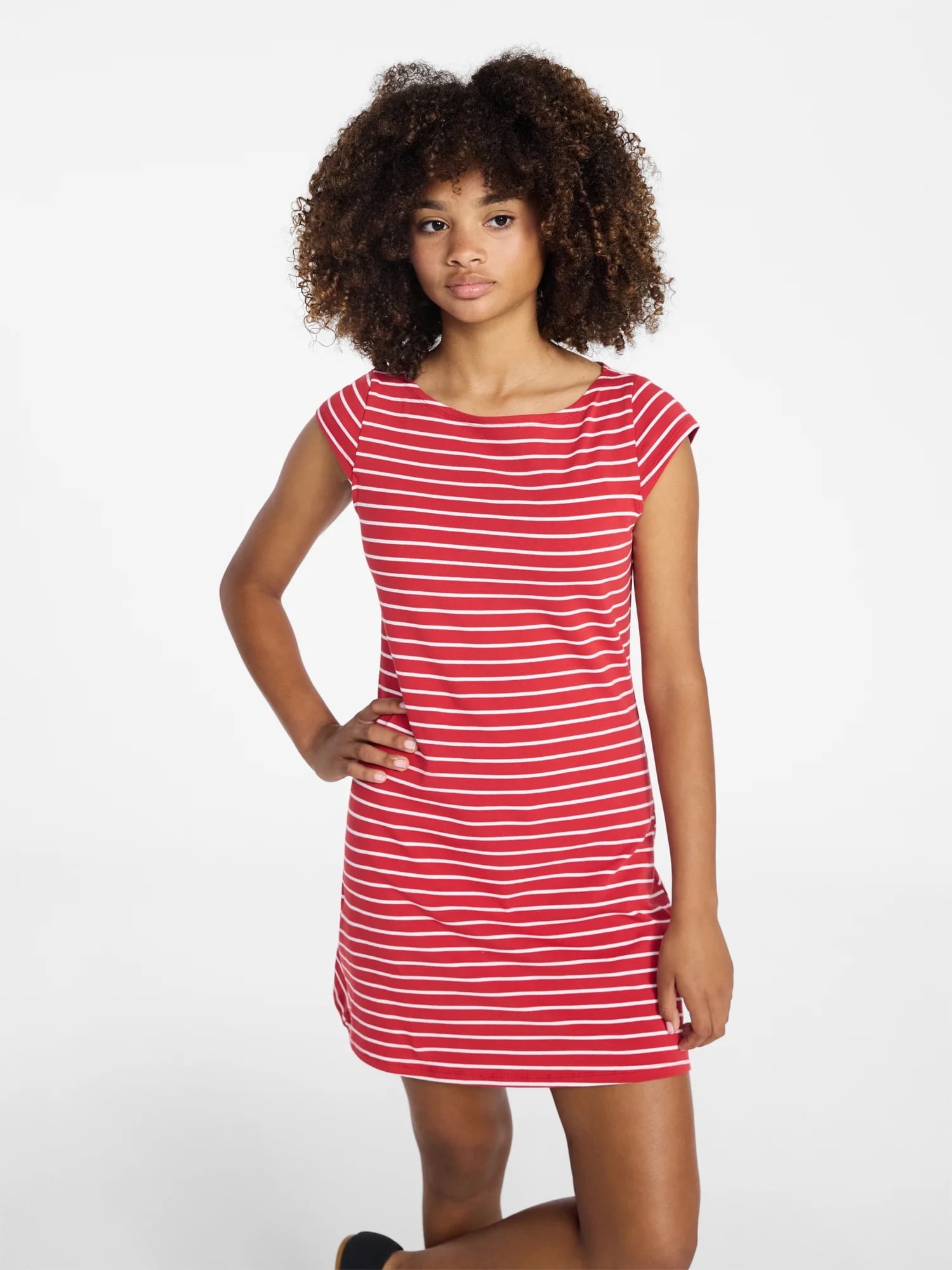 Weekend Academy Girls Knit Dress with Short Sleeves, Sizes 4-18