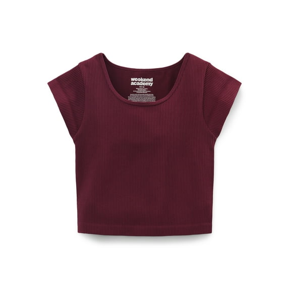 Weekend Academy Girls Cap Sleeve Seamless Top, Sizes 4-18