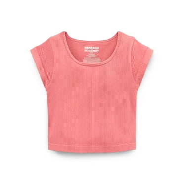 Weekend Academy Girls Cap Sleeve Seamless Top, Sizes 4-18