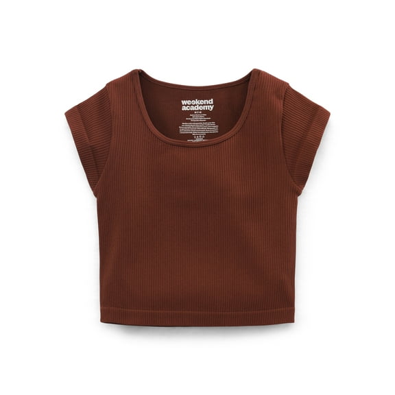 Weekend Academy Girls Cap Sleeve Seamless Top, Sizes 4-18