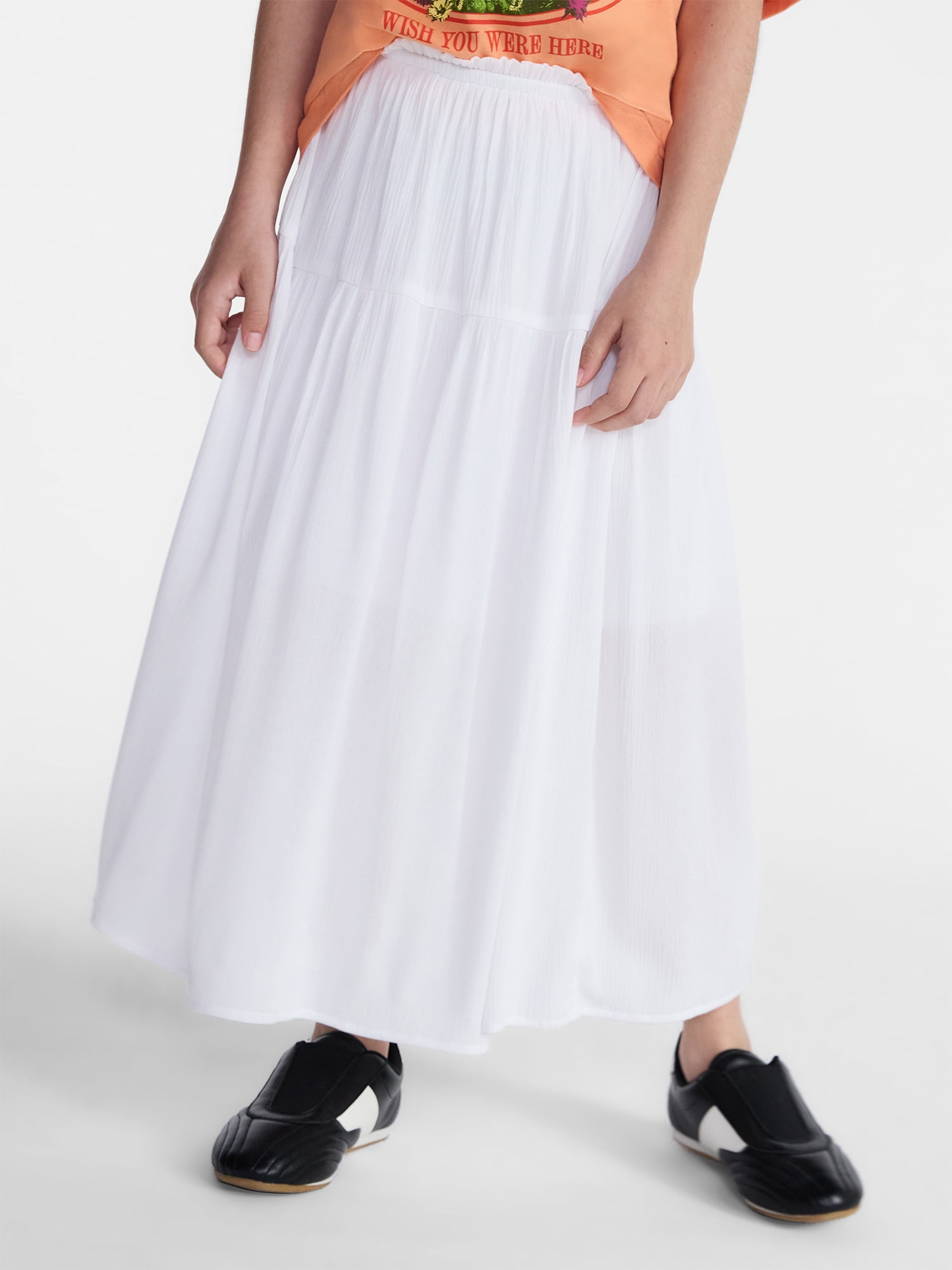 Weekend Academy Girls Maxi Skirt with Side Tie, Sizes 4-18