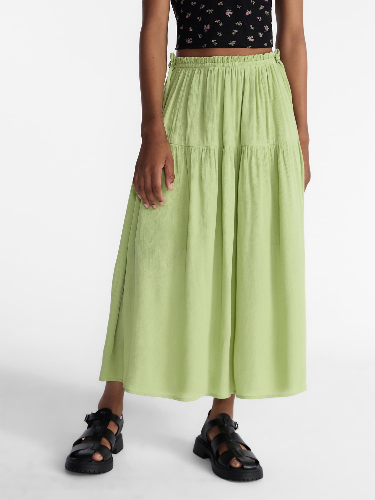 Weekend Academy Girls Maxi Skirt with Side Tie, Sizes 4-18