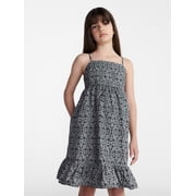 Girls Sleeveless Cotton Babydoll Dress, Sizes 4-18