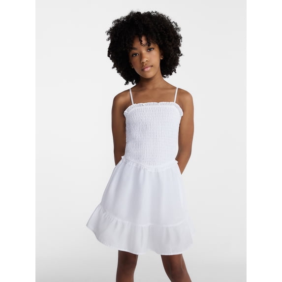 Weekend Academy Girls Smocked Ruffle Cotton Dress, Sizes 4-18