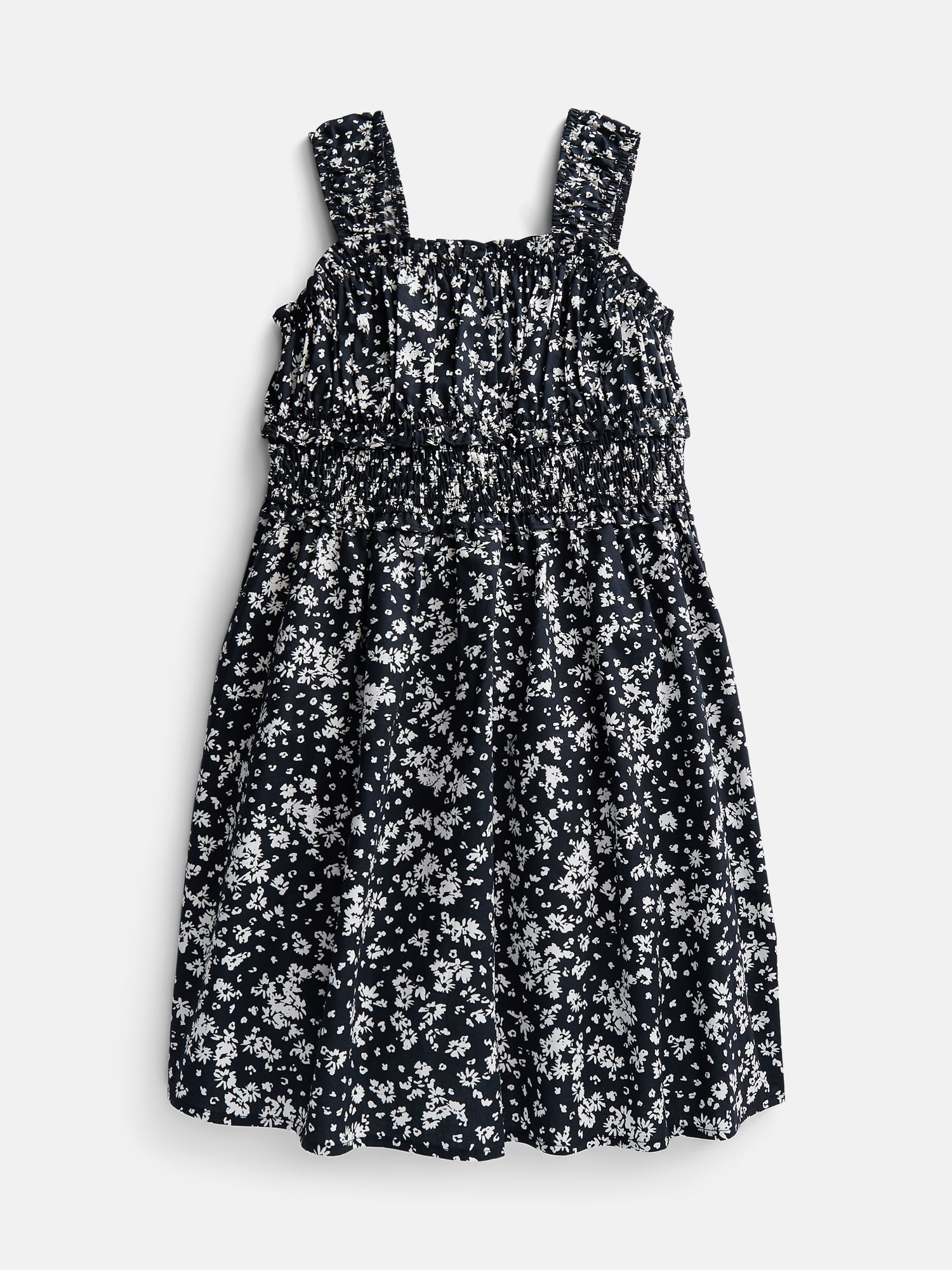 Weekend Academy Girls Printed Cotton Tank Dress with Smocked Waist, Sizes 4-18