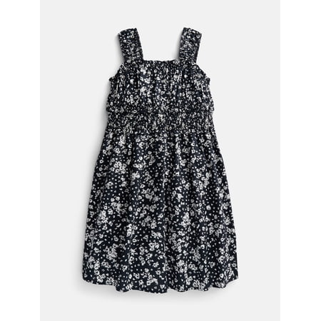 Weekend Academy Girls Printed Cotton Tank Dress with Smocked Waist, Sizes 4-18