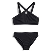 Girls Solid Rib Bikini Swim Set, 2-Piece, Sizes 4-18