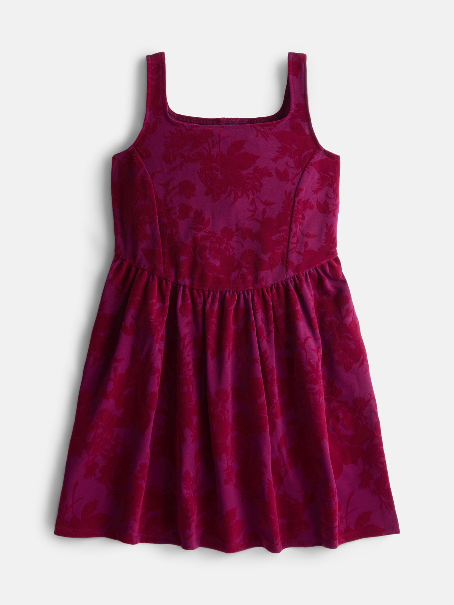 Weekend Academy Girls Sleeveless Flocked Velvet Dress, Sizes 4-18