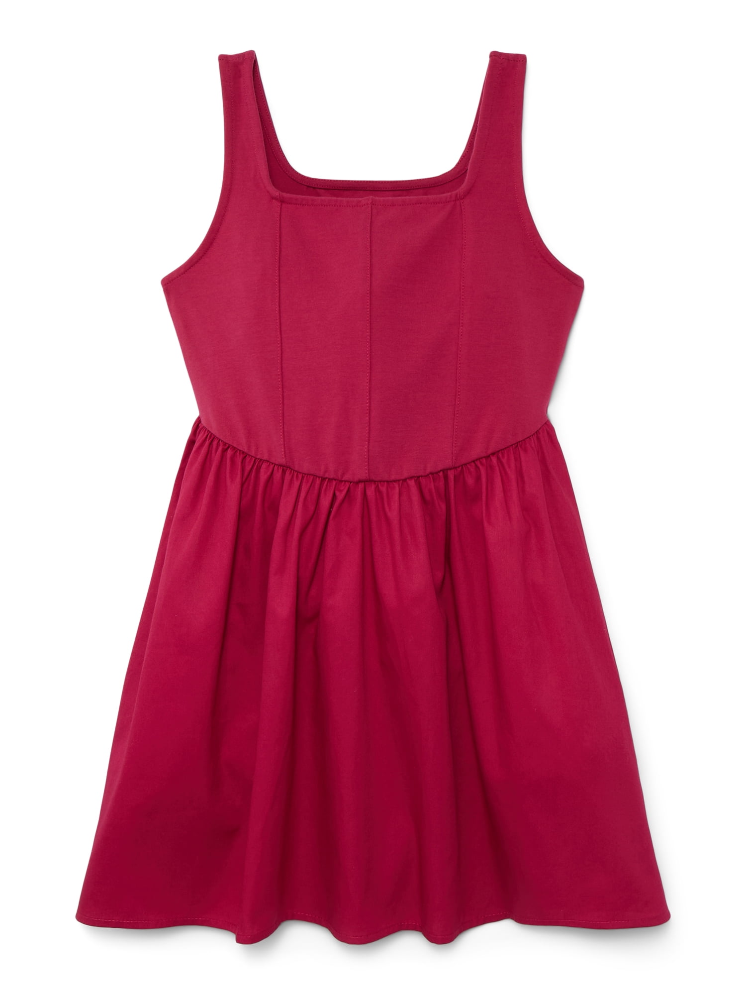 Weekend Academy Girls Square Neck Sleeveless Corset Dress, Sizes 4-18