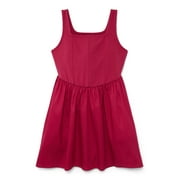 WEEKEND ACADEMY Girls Square Neck Sleeveless Corset Dress, Sizes 4-18