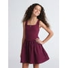 Weekend Academy Girls Square Neck Sleeveless Corse