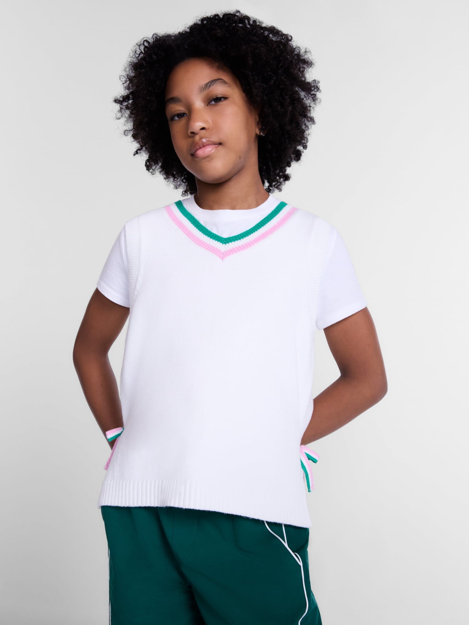 Weekend Academy Girls Sweater Vest, Sizes 4-18