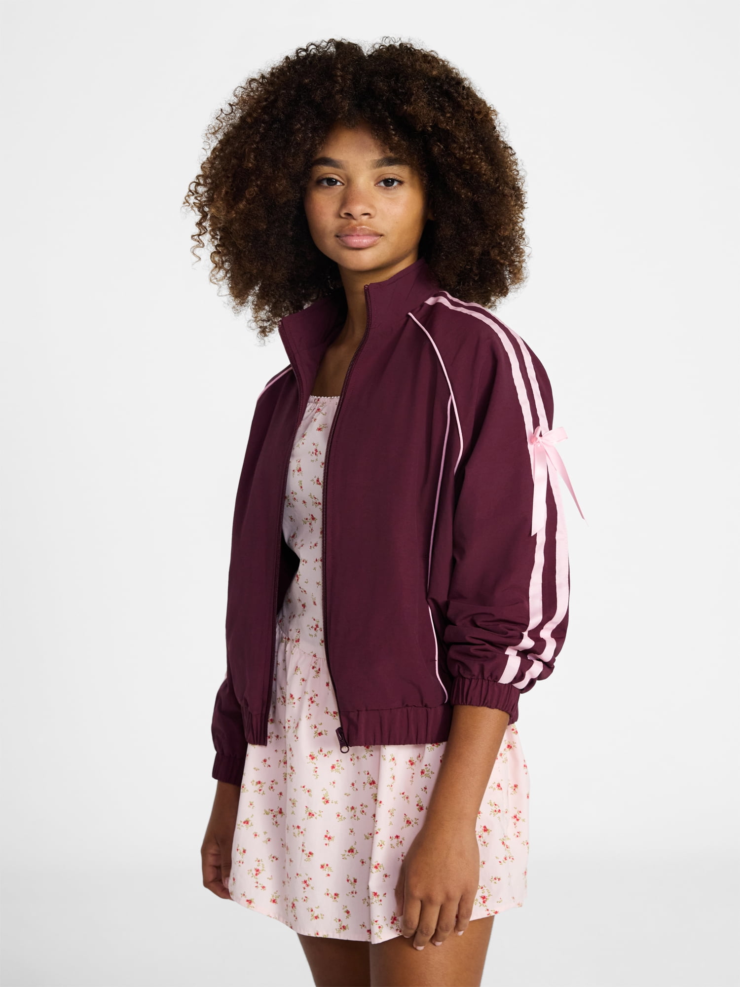 Weekend Academy Girls Bow Track Jacket, Sizes 4-18 - Walmart.com