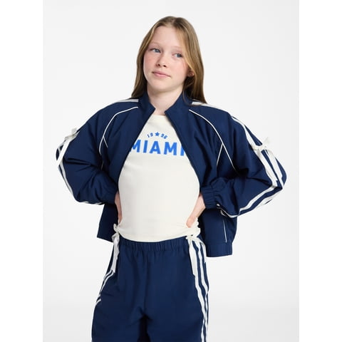 Girls Bow Track Jacket, Sizes 4-18