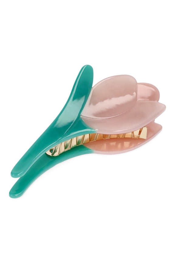 Girls Tulip Hairclip, Pink