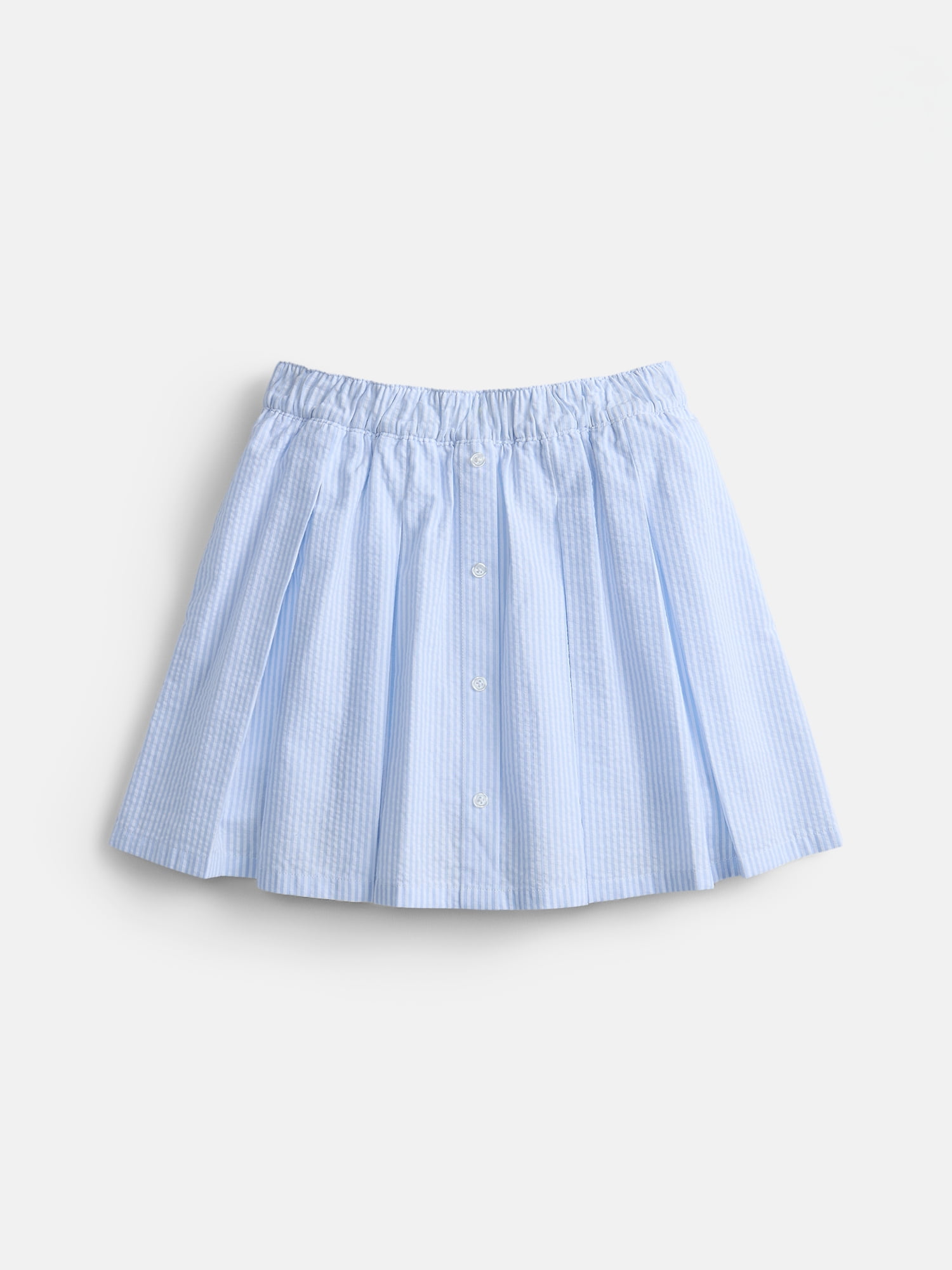 Weekend Academy Striped Button Front Pleated Skort, Sizes 4-18
