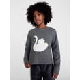thumbnail image 1 of Weekend Academy Girls Graphic Sweater, Sizes 4-18, 1 of 5