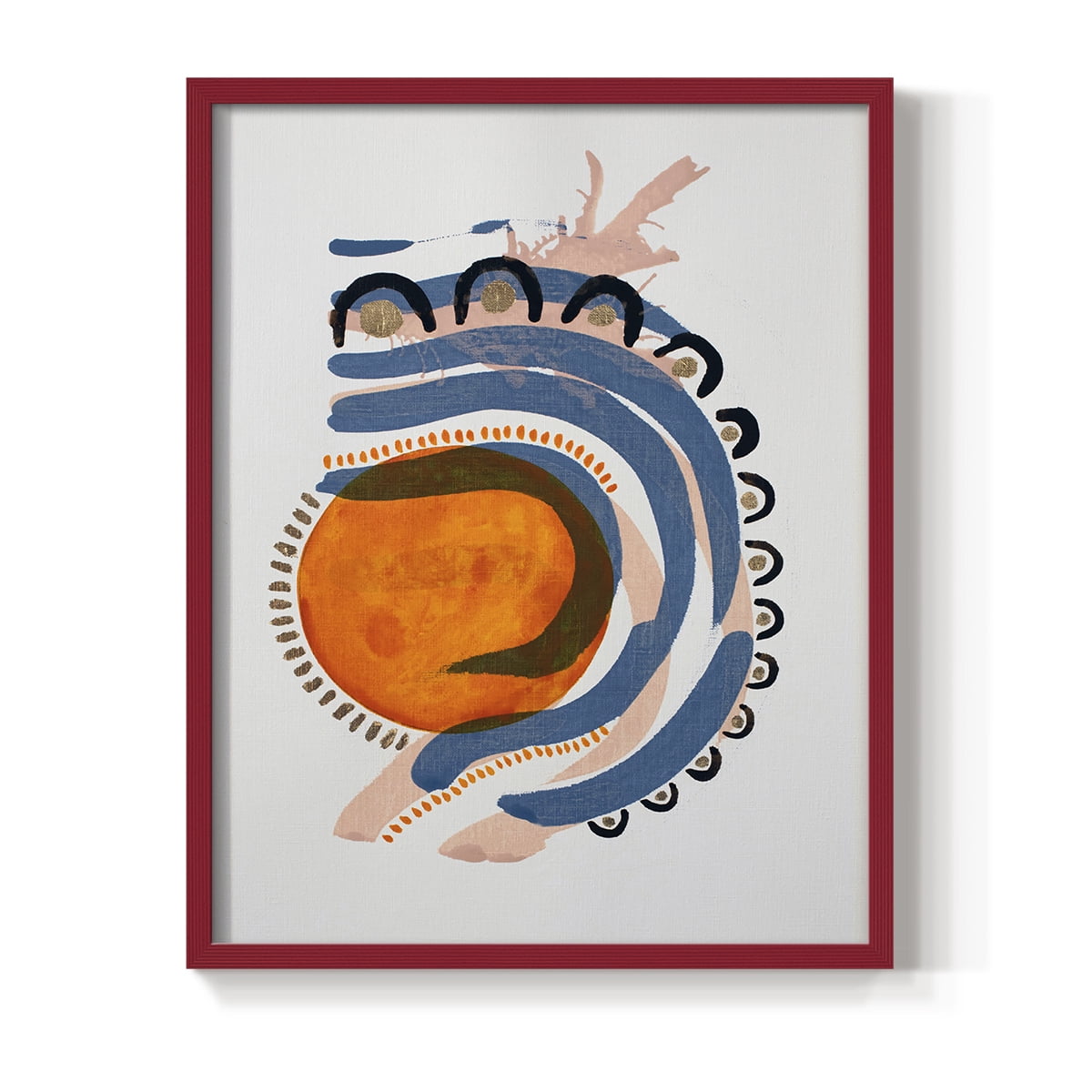 Weekend Car Rides Framed Print in Red Solid Wood 11 x 14 Framed Print