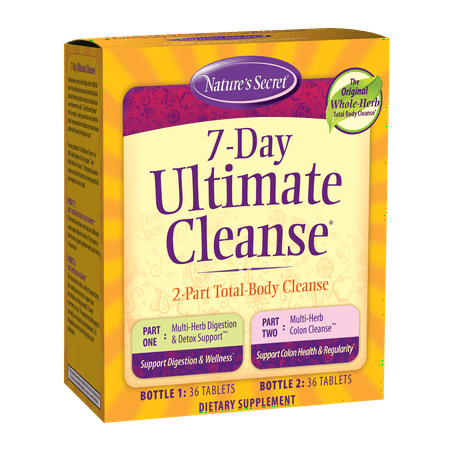 Nature's Secret 7-Day Ultimate Cleanse with Multi-Herb Ingredients for Detox Support