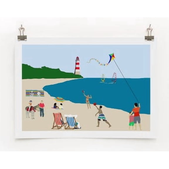 Weekend Explorer Beach Poster, Poster Only