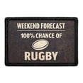 thumbnail image 1 of Weekend Forecast 100% Chance Of Rugby - Removable Patch, 1 of 3